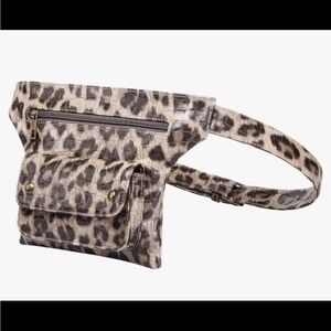 NWT- Badiya Leopard Print Belt Bag
